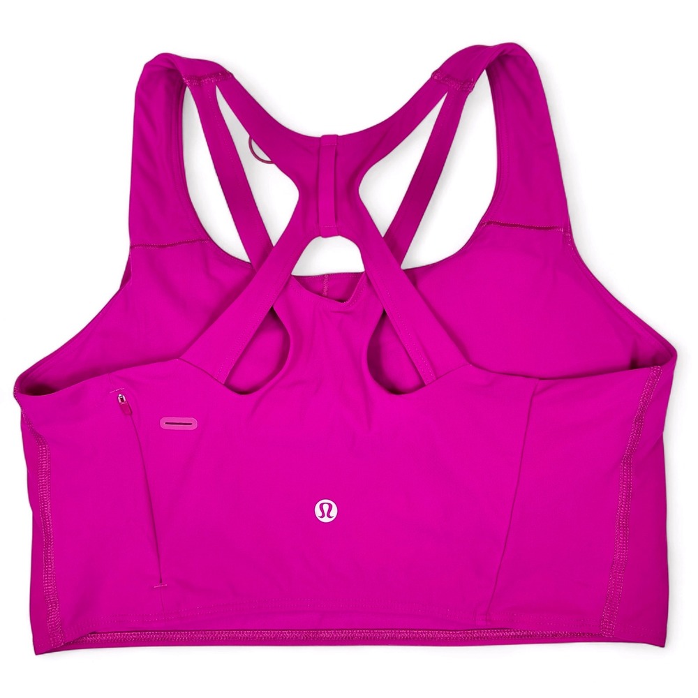 Lululemon Stash It All Bra Ripened Raspberry Pink Strappy Racerback Size 10 - Picture 2 of 8